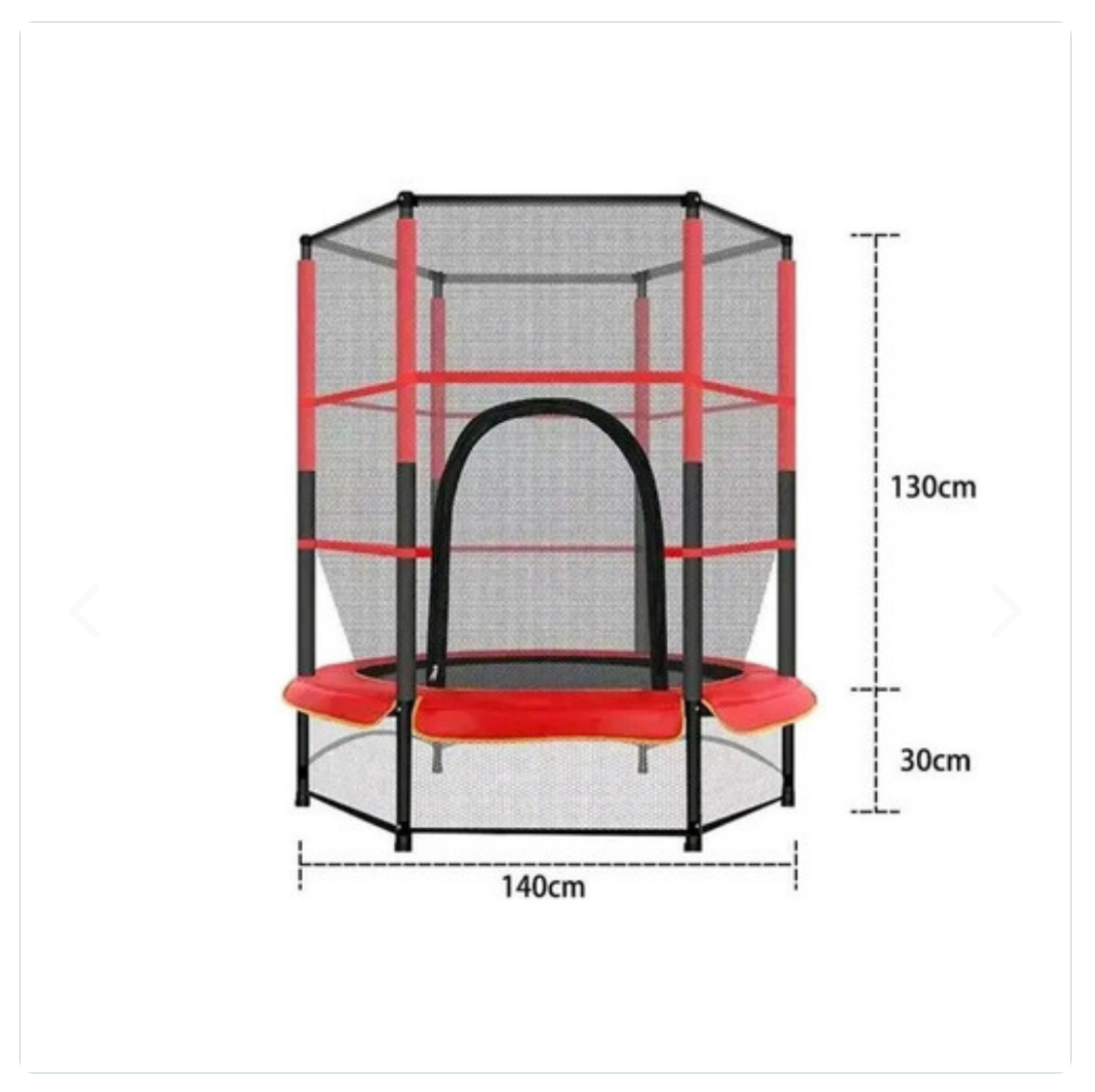 Trampolín  130 cm con Red de Seguridad para niños