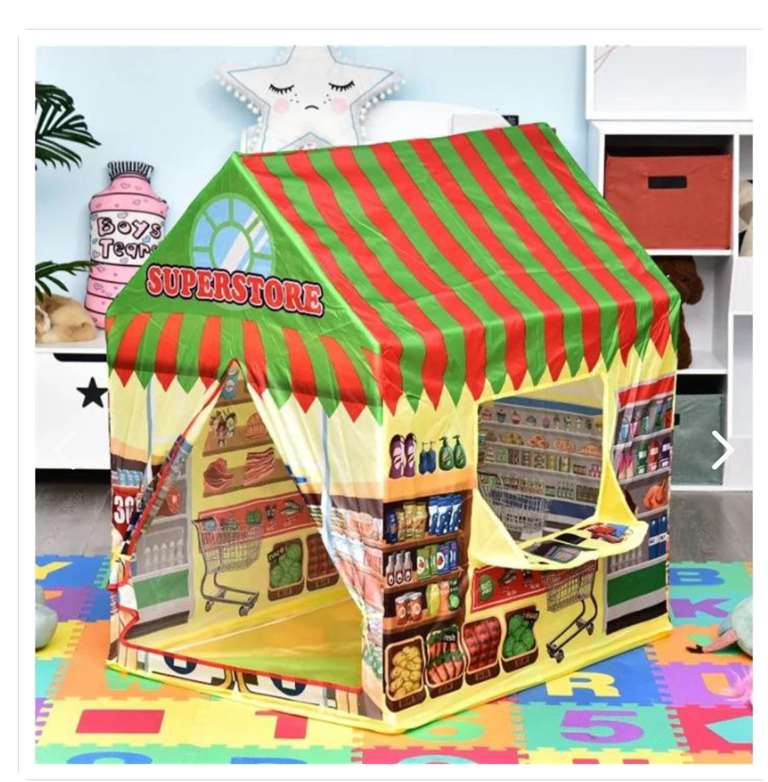 Carpa Aventura Minimarket para niños
