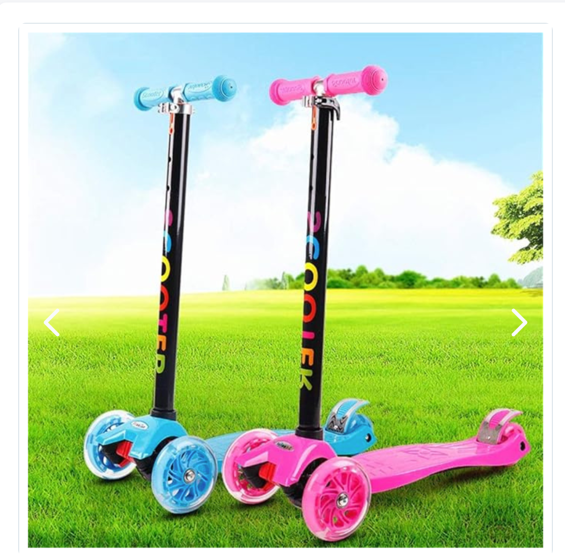 Scooter Monopatín Infantil LED