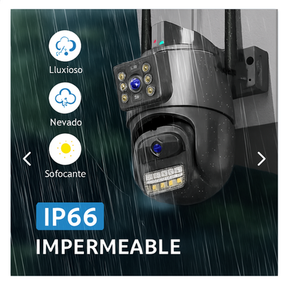 Camaras Vigilancia Exterior Doble Lente
