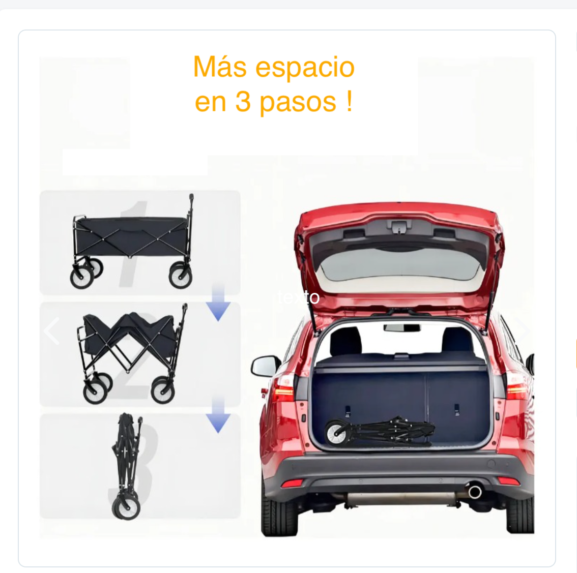 Carrito Para Compras Y Camping Plegable