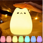 Lampara LED Gato de Silicona Colores