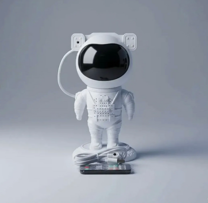 LÁMPARA ASTRONAUTA PROYECTOR DE GALAXIA CON BLUETOOTH PARLANTE